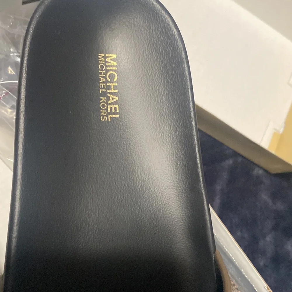 Michael Kors Brown Studded Sandals - Picture 3 of 5